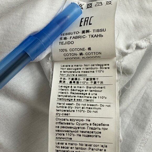 MSGM White T shirt Women’s Size Medium - Picture 12 of 12